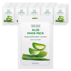 이지마인드 알로에 마스크팩 27ml, 20개, 1개입
