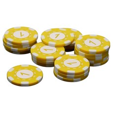 Lexio 플러스 점수칩 1점, 옐로우, 20개