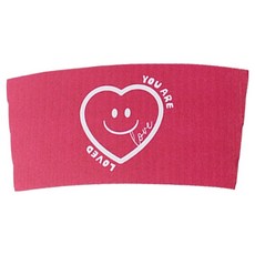 아이엔피 다자인 멀티 92~98파이 겸용 컵 홀더 자주하트, 50개, 1개입