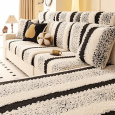 엑스터 촉감 좋은 분리형 소파커버 풀구성 패키지 1인, 블랙, 1개