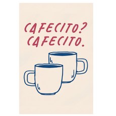 Baide 有助於咖啡廳裝潢的精美帆布海報畫 咖啡廳A