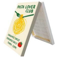 Baide 咖啡廳室內裝飾用精美帆布海報圖 義大利麵B 內框