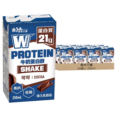 義美生醫 即飲牛奶蛋白飲 可可風味, 24個, 250ml