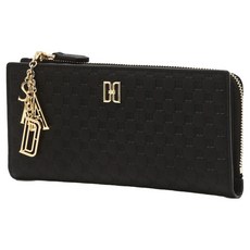 DAKS 男女通用 Louis DD Logo 牛皮纖薄雙摺長夾