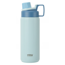 TYESO 泰碩 304不鏽鋼幻彩系列運動保溫水壺, 天空藍, 750ml, 1個