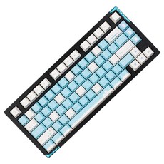 몬스타기어 스텔라75 밀감 눈냥 풀알루미늄 블루투스 매크로 커스텀 기계식 유무선겸용 키보드, 블랙, STELLA75, 제조사축