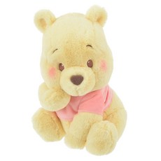 Disney STORE 小熊維尼 坐姿中型絨毛玩偶, 混合色, 1個, 33cm