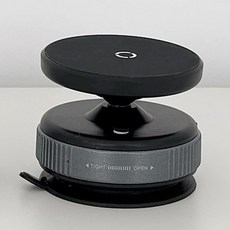 모나코올리브 진공흡착 자석부착 락다이얼 폰거치대 세트, 블랙, 1세트