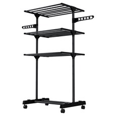 프란다스 이동식 접이식 건조대, 블랙