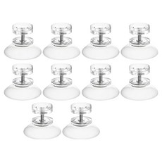 미누네 나사 볼트형 압축 흡착판 32mm, 투명, 10개