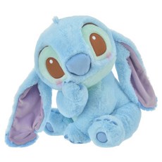 Disney STORE 星際寶貝 史迪奇 坐姿 中型 絨毛娃娃, 混合色, 1個, 29cm