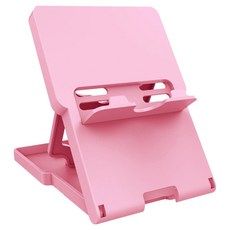 호후 닌텐도 스위치2 OLED 라이트 5단 각도조절 휴대용 접이식 거치대 스탠드 폴더스, 핑크, 1개, SW2-Stand-Fold