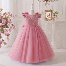 Bebemon Story 肩膀披紗長洋裝