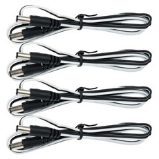 컴스 외경 5.5 내경 2.1 MM DC 전원케이블 CP757, 4개, 1m