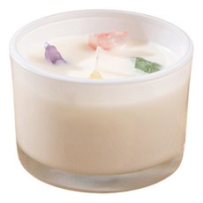Besthot 水晶礦石香薰蠟燭 白色, 266g, 1件, 海洋