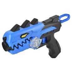 KANGAROO 팽이 2p + 슈팅건 발사기 세트, 블루, 1세트