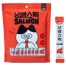냥쌤 스틱 고양이 짜먹는 간식 30p, 330g, 1개, 연어