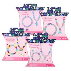 GabeFamily 繽紛夢幻 DIY 串珠 4件組 DS1137, 混合色, 1套