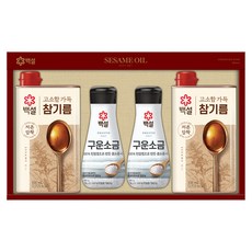 CJ BEKSUL 白雪 香醇芝麻油A號禮盒 + 購物袋, 1套