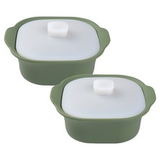 Silit 韓國製矽膠方形鍋 L, 卡其色, 2個