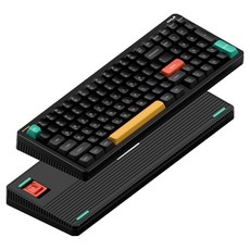 누피 한영 각인 유무선 기계식 키보드, 맥스갈축, Halo96 V2 IO, 옵시디언 블랙