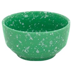 TOMATOMS Newtro陶瓷小吃用圓形飯碗, 綠色, 1個