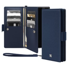 Awesome Design Saffiano 手工皮革 Oblique 雙面錢包手機殼 + 手腕帶組合