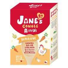 JANE's CONGEE 真的粥 雞肉菇菇粥 4包, 600g, 1個