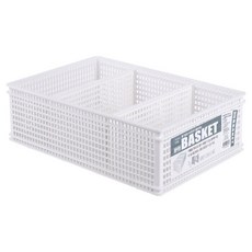 스내지 원라이프 블럭형 칸칸 바스켓, 화이트, 1개
