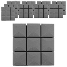 Anuro 3D 方塊 高級隔音材料 吸音材料 30 x 30 x 5 cm, 灰色, 10個