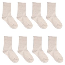 하이삭스클럽 발목이 편한 무압박 임산부 양말 8종 세트 H오트밀, 1세트