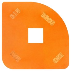 공구엔 둥근 라운드 R지그 트리머 가이드, 1개