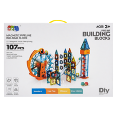 PZL 摩天輪磁力片 107片, 混和顏色, 1套