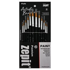 POPO FANCY 專業 ZEPIT 藝術家圓梳 6種 x 2p 組, 1套, 2號, 4號, 6號, 8號, 10號, 12號