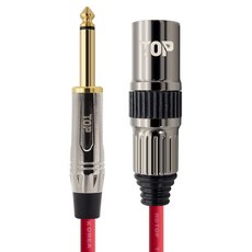 HDtop 5.5單聲道 TO XLR 公頭連接線 50m, 1個, 金屬紅