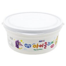 아모스 탱탱 아이클레이, 흰색, 400g, 1개