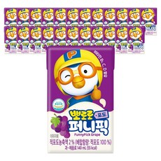 뽀로로 퍼니픽 포도 주스, 24개, 140ml