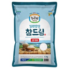 한수위파주쌀 농협 일편밥심 참드림 경기미 백미, 4kg, 1개, 상등급