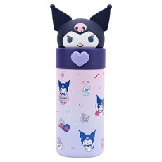 LiLFANT Face Pop 雙層不鏽鋼立體隨行杯 酷洛米, 混合顏色, 1個, 350ml