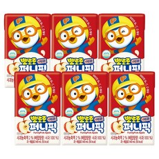 뽀로로 퍼니픽 사과 주스, 6개, 140ml