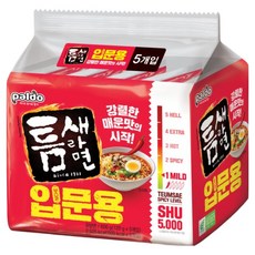 틈새라면 입문용 120g, 5개