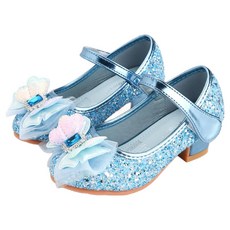 타오웨이어 천사 3겹 리본 공주 굽 구두