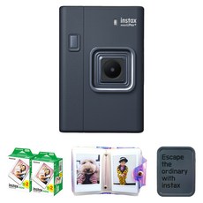 인스탁스 미니 리플레이 플러스 듀얼 카메라 미드나잇 블루 + 필름 40p + 홀로그램 1단 앨범 + 틴케이스 랜덤발송 세트, 1세트