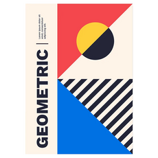 바이데 모던한 미드센츄리 포스터 스타일 P