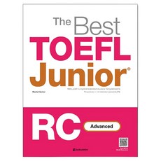 The Best TOEFL Junior RC Advanced, 다락원, 상세내용 참조 다락원, 상세내용 참조