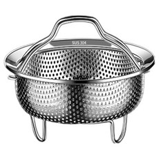 Amakuru 不鏽鋼排水蔬菜清洗籃, 1個, 14cm