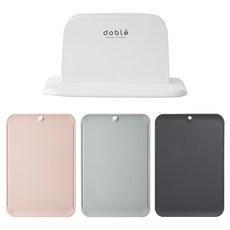 doble 耐刮抗菌砧板4件組 Signatur, 1套, 砧板 嬰兒粉 + 淺灰色 + 深黑色 + 智能收納架