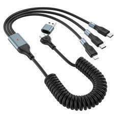 BARABOGO DuoTree 2in3 100W 多功能高速充電彈簧傳輸線