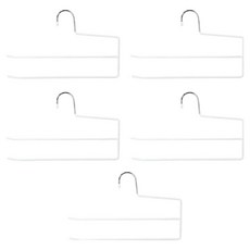 MINUNE 防滑雙層褲架, 白色, 5個