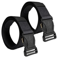 cssoul 超輕量戶外運動一鍵式腰帶, 黑色, 2個